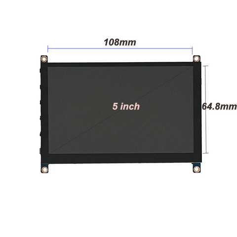 5 Inch TFT Display Support HDMI Signal with Touchscreen