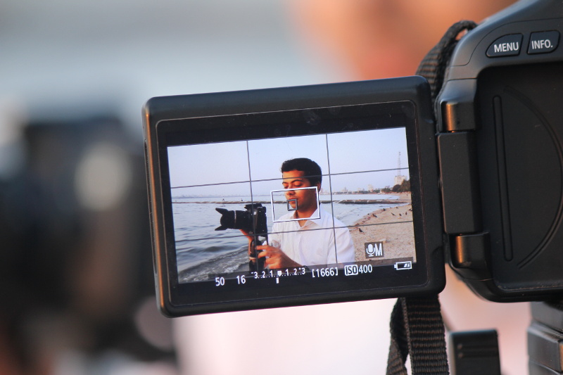 Camera LCD Viewfinder Usage