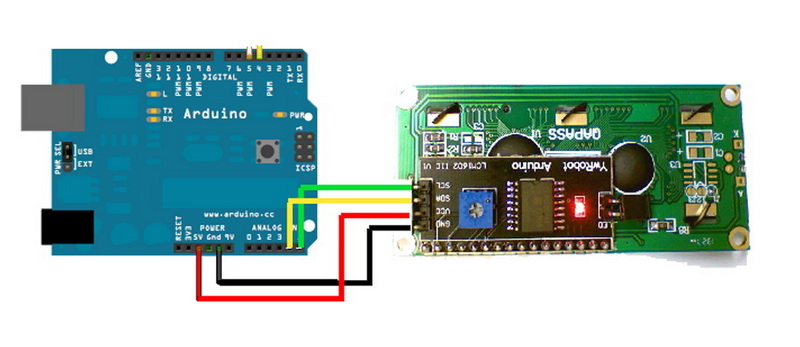 how to connect an i2c lcd display to an arduino_2