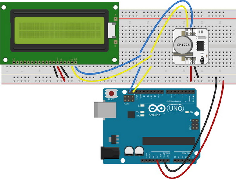 Silent LCD Display Clock