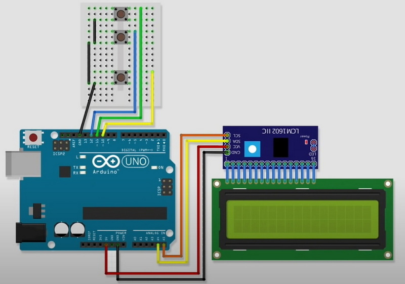 How To Display A Menu Arduino Lcd Screen?