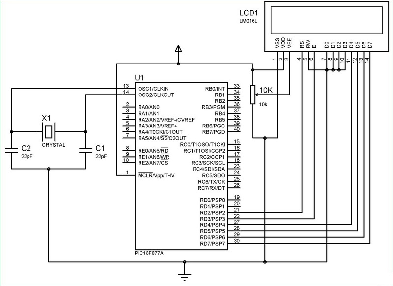 how to display in lcd interfaced with pic microcontroller_4
