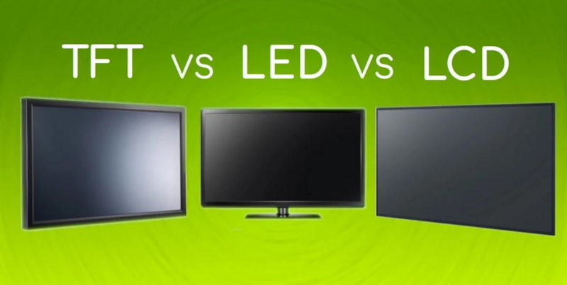 how to identify led and lcd display