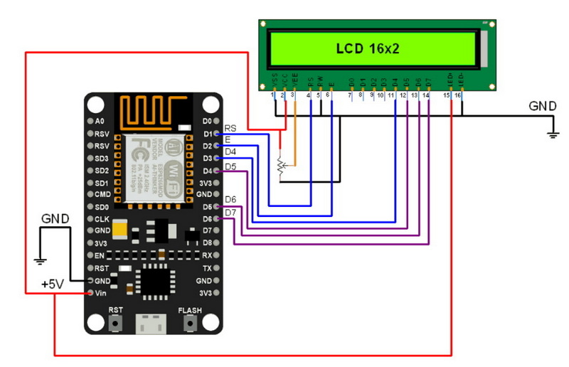 How To Connect Lcd Display To Esp8266?