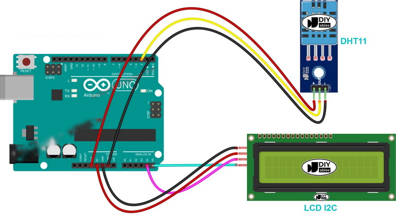 how to display temperature and humidity in lcd arduino_1
