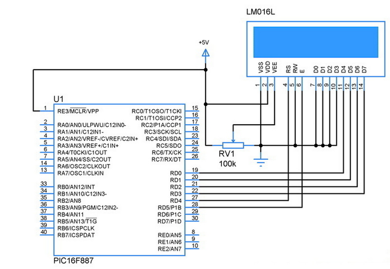 How To Display in Lcd Interfaced with Pic Microcontroller?