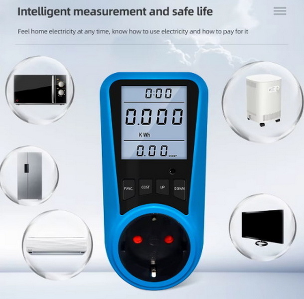 how to measure 220v outlet with lcd display_4