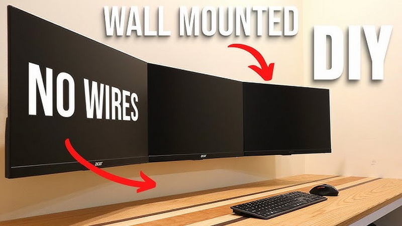 how to make a lcd monitor wall display_2