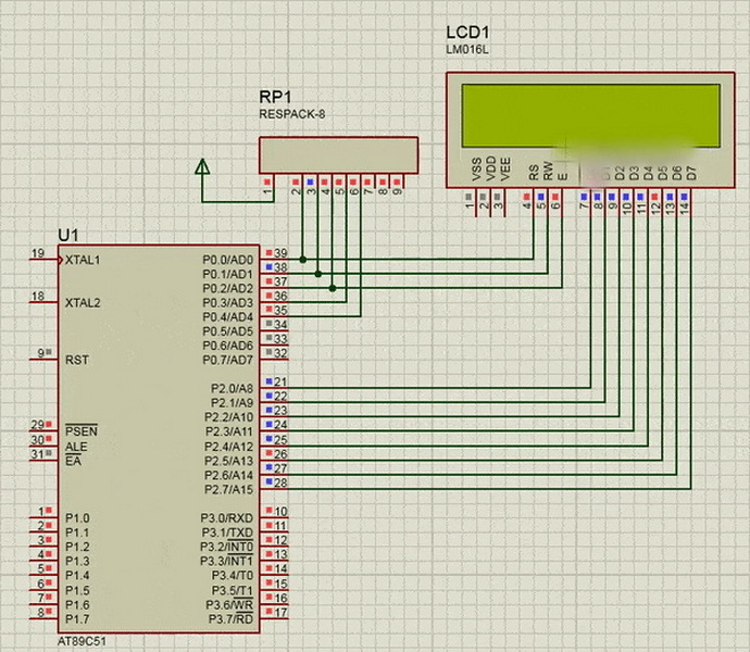 how to display voltage on lcd using 8051_1