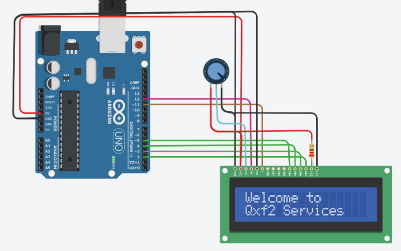 interface microcontroller with lcd display