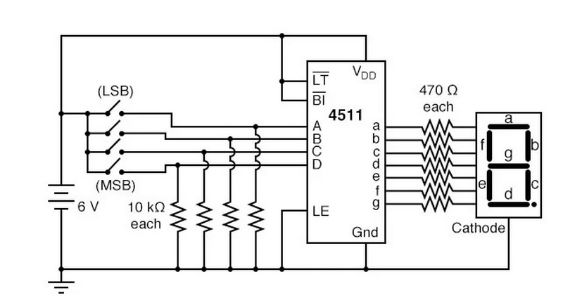 How 7 Segment Lcd Display Works?