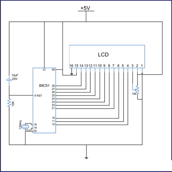 how to display text on 16x2 lcd using 8051 microcontroller_3