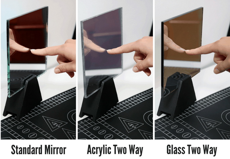 How Does A Double Sided Mirror Display An Lcd Display?